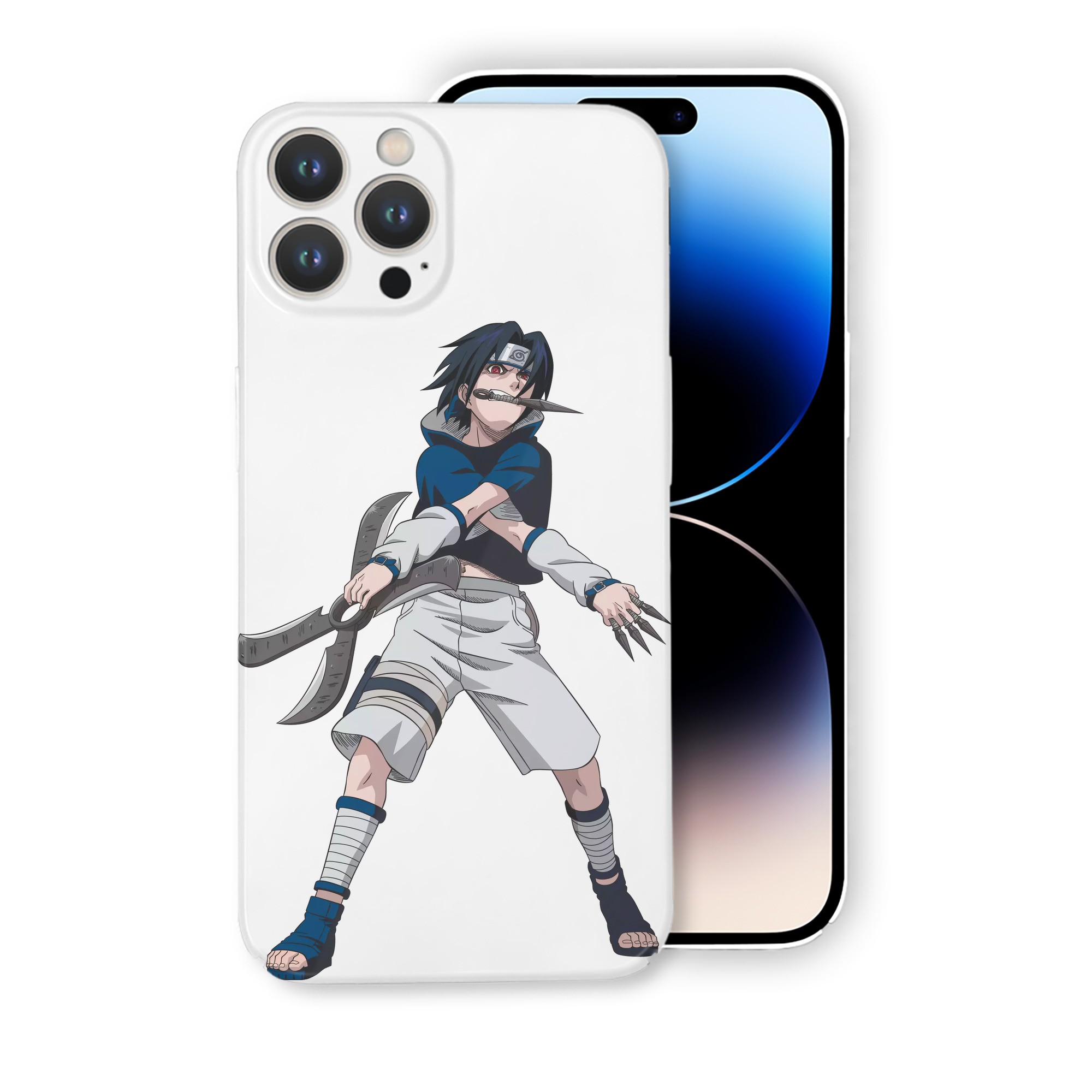（画像用） NARUTO -ナルト- うちは サスケ Uchiha Sasuke 【iPhone 14シリーズ対応】ハードケース